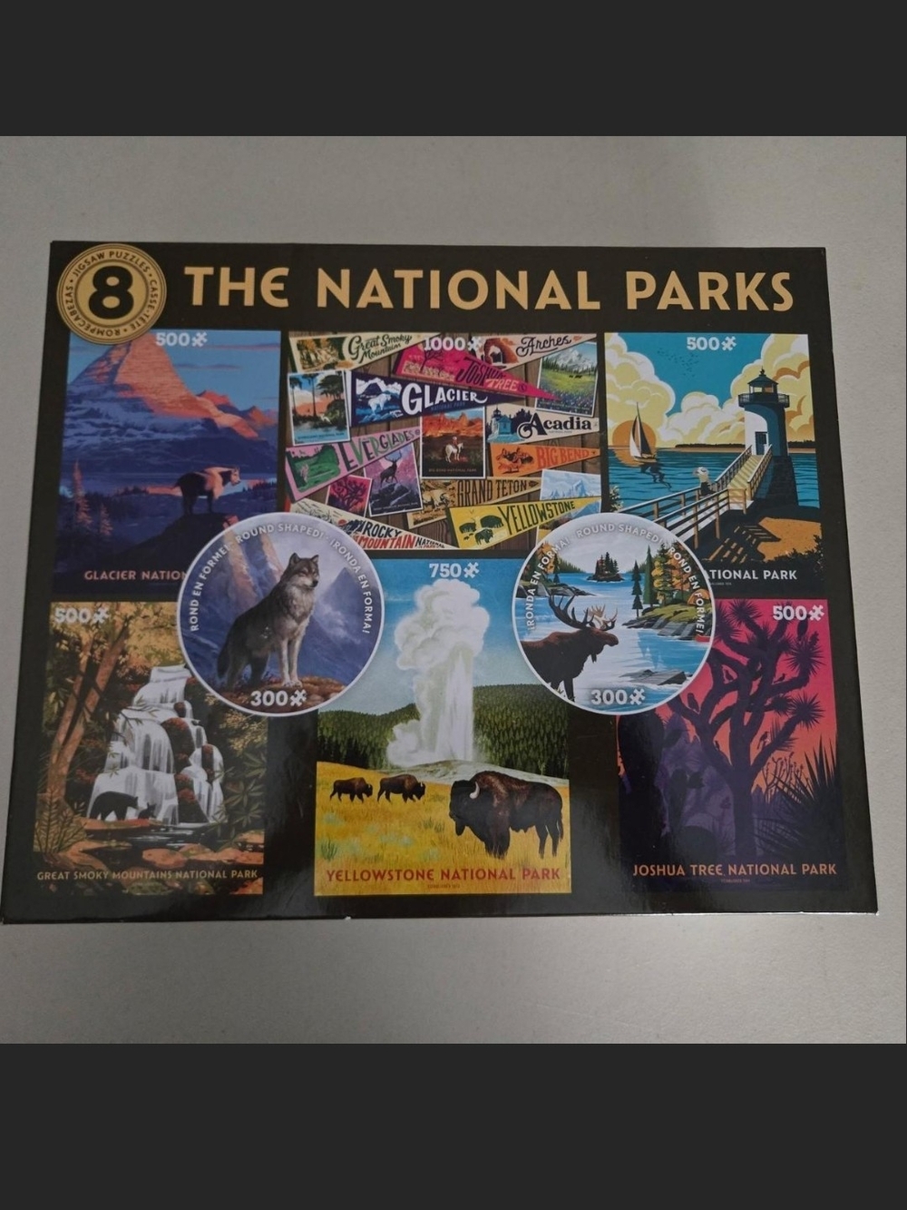 The National Parks Puzzle Collection - Black & Multicolor